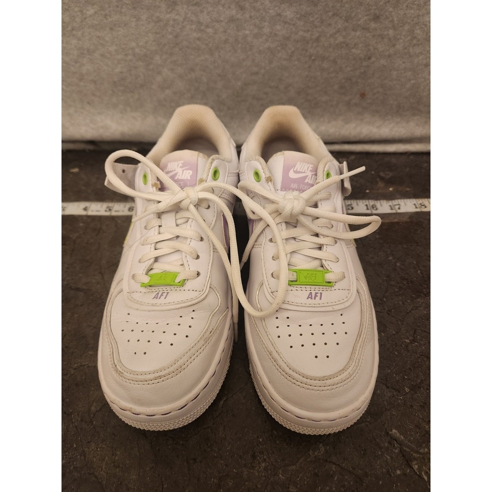 Nike Wmns Air Force 1 Shadow White Electric Green DD9684 100 Women's US 6.5